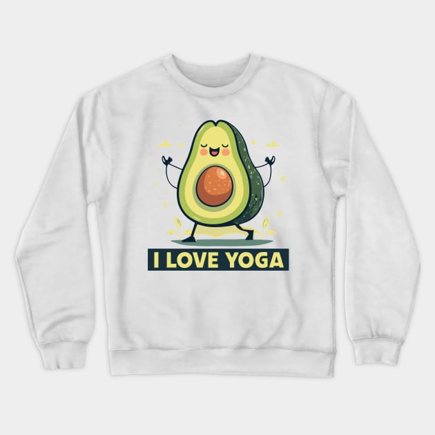 Yoga lover Avacado Crewneck Sweatshirt by Spaceboyishere